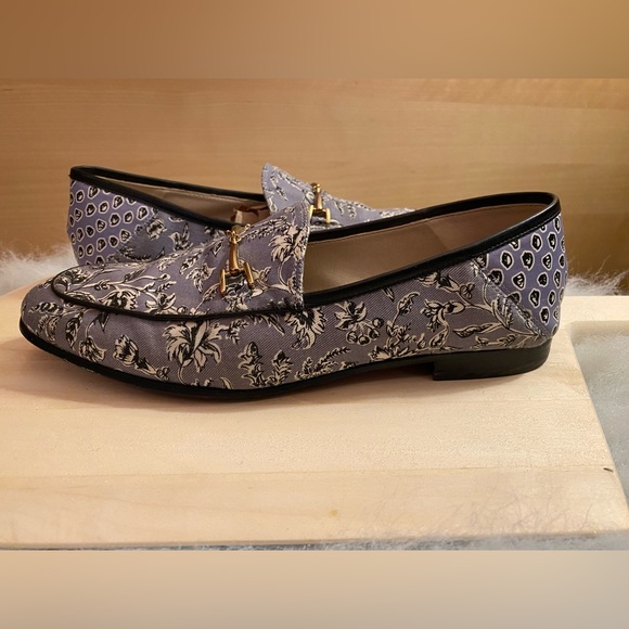 Sam Edelman Blue Floral Lorraine Loafers Size 6.5 - Picture 4 of 6